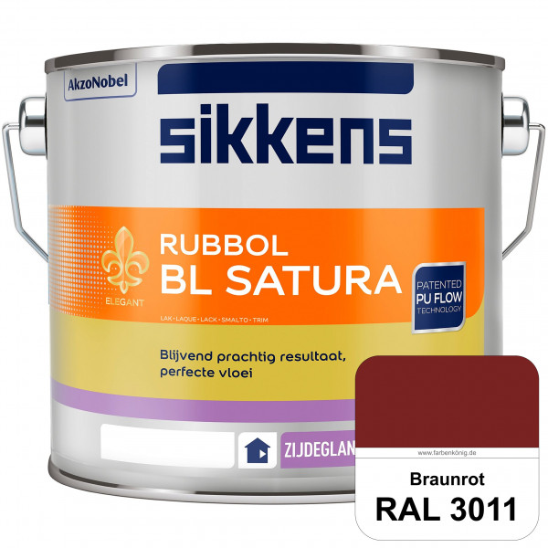 Rubbol BL Satura (RAL 3011 Braunrot) seidenglänzender PU-Lack (wasserbasiert) innen & außen