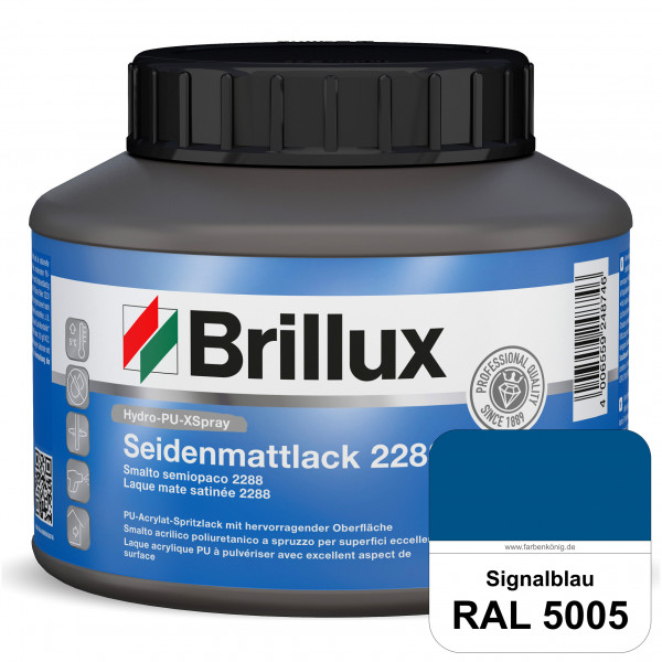 Hydro-PU-XSpray Seidenmattlack 2288 (RAL 5005 Signalblau) hochwertiger Lack speziell für das XVLP-Sp