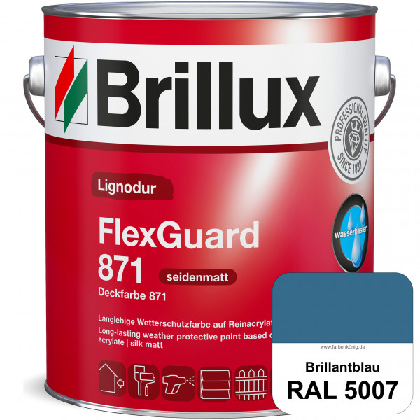 Lignodur FlexGuard 871 (Deckfarbe 871) RAL 5007 Brillantblau