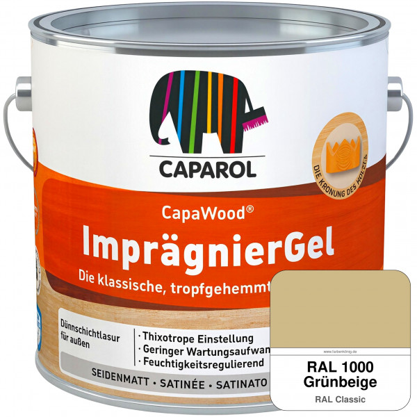 CapaWood® ImprägnierGel (RAL 1000 Grünbeige) - ersetzt Capadur LasurGel