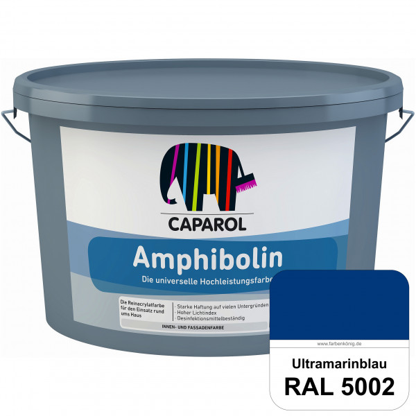 Amphibolin (RAL 5002 Ultramarinblau) Universalfarbe auf Reinacrylbasis innen & außen