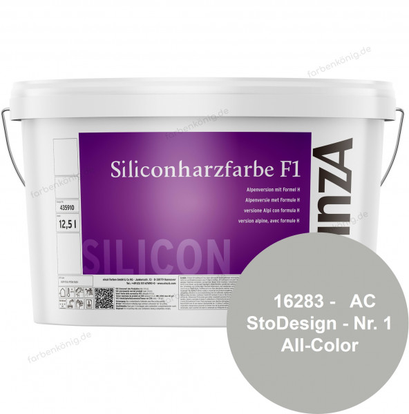 einzA Siliconharzfarbe F1 (B-Ware) - 12,5 Liter ( 16283 - AC StoDesign - Nr. 1 All-Color)