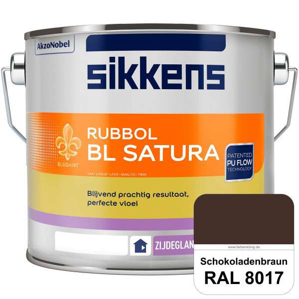 Rubbol BL Satura (RAL 8017 Schokoladenbraun) seidenglänzender PU-Lack (wasserbasiert) innen & außen