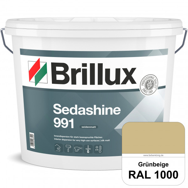 Sedashine 991 (RAL 1000 Grünbeige) Seidenmatte Innendispersion für hoch strapazierfähige & gut reini