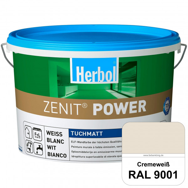 Herbol Zenit Power (B-Ware) - 5 Liter (RAL 9001 Cremeweiß)