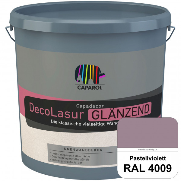 Capadecor DecoLasur Glänzend (RAL 4009 Pastellviolett) Glänzende Lasurfarbe auf Dispersionsbasis (in