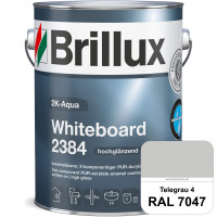 2K-Aqua Whiteboard 2384 (RAL 7047 Telegrau 4) Zur Erstellung von Whiteboardflächen für die Beschrift