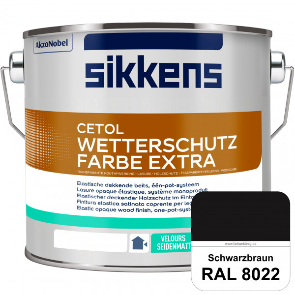 Cetol Wetterschutzfarbe Extra (RAL 8022 Schwarzbraun)