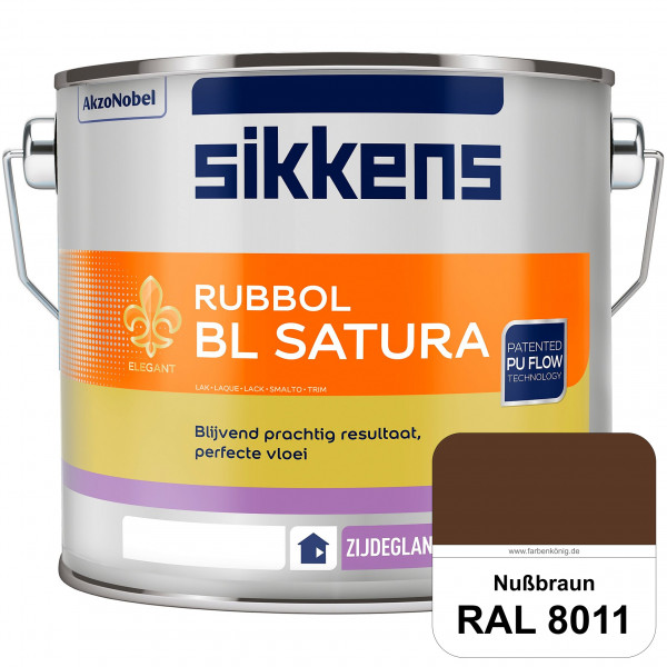 Rubbol BL Satura (RAL 8011 Nussbraun) seidenglänzender PU-Lack (wasserbasiert) innen & außen