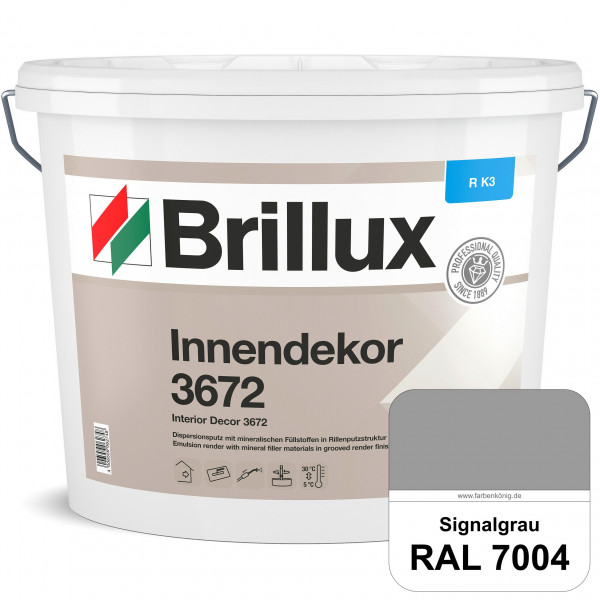 Innendekor ELF R-K3 3672 (RAL 7004 Signalgrau) Kratzputz zur Erzielung dekorativer und strapazierfäh