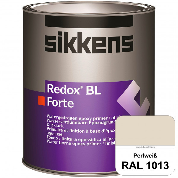 Redox BL Forte (RAL 1013 Perlweiß) seidenmatte & wasserbasierte 2-K-Epoxidharzlack (innen)