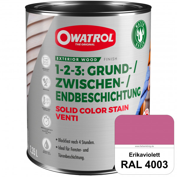 SOLID COLOR STAIN VENTI (RAL 4003 Erikaviolett)