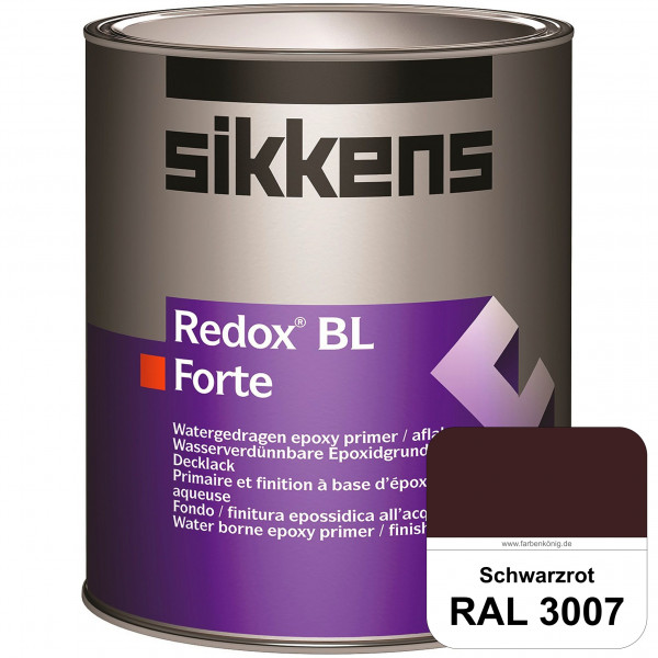 Redox BL Forte (RAL 3007 Schwarzrot) seidenmatte & wasserbasierte 2-K-Epoxidharzlack (innen)
