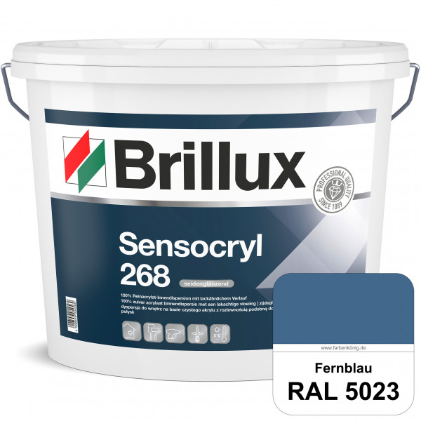 Sensocryl ELF 268 (RAL 5023 Fernblau) hochwertige seidenglänzende & strapazierfähige Reinacrylat-Inn