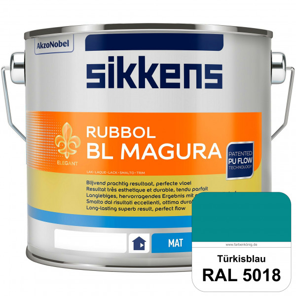 Rubbol BL Magura (RAL 5018 Türkisblau) matter PU-Lack (wasserbasiert) innen & außen