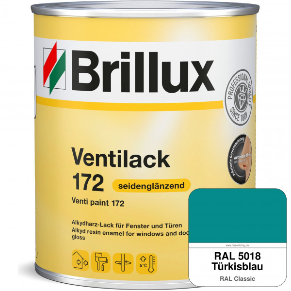 Ventilack Seidenglanz 172 (RAL 5018 Türkisblau)