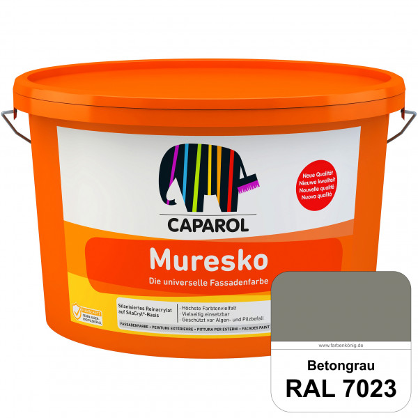 Muresko (RAL 7023 Betongrau) Silanisierte Reinacrylat-Fassadenfarbe auf SilaCryl®-Basis