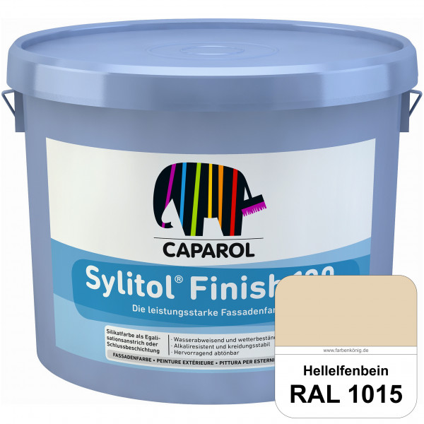 Sylitol® Finish 130 (RAL 1015 Hellelfenbein) wetterbeständige Fassadenbeschichtungen auf Silikatbasi
