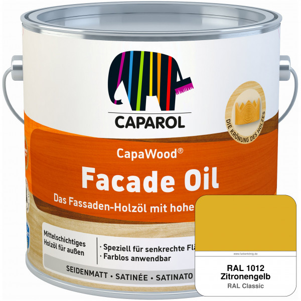 CapaWood® Facade Oil (RAL 1012 Zitronengelb)