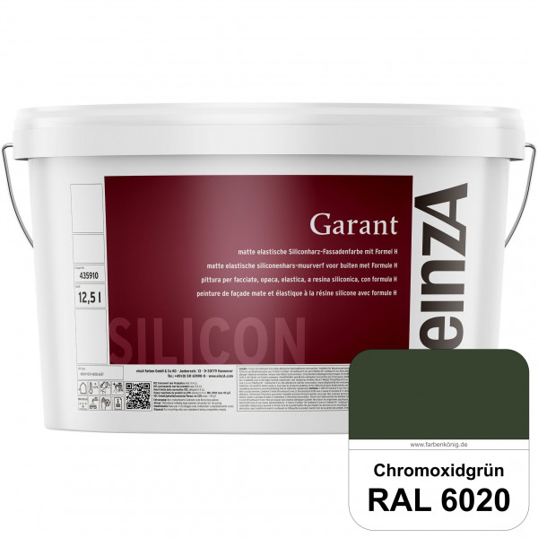 einzA Garant (RAL 6020 Chromoxidgrün) elastische Siliconharz-Fassadenfarbe