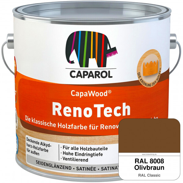 CapaWood® RenoTech (RAL 8008 Olivbraun) - ersetzt Capadur RenoTech