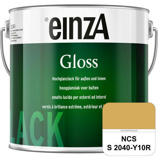 einzA Gloss (NCS S 2040-Y10R) Hochwertiger Alkydharzlack in Premium-Qualität, hochglänzend.