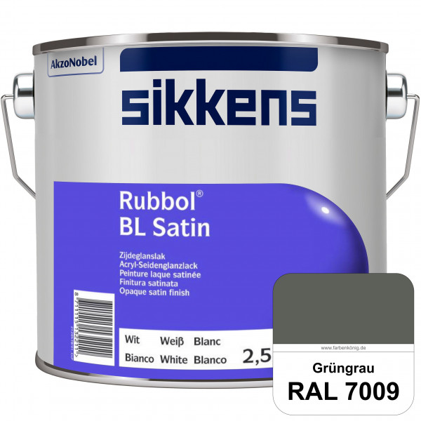 Rubbol BL Satin (RAL 7009 Grüngrau) hochelastischer & seidenglänzender Lack (wasserbasiert) innen &