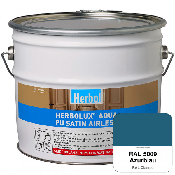 Herbolux Aqua PU Satin Airless (RAL 5009 Azurblau)