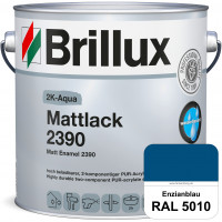 2K-Aqua Mattlack 2390 (RAL 5010 Enzianblau) mechanisch und chemisch hoch belastbar für außen & innen