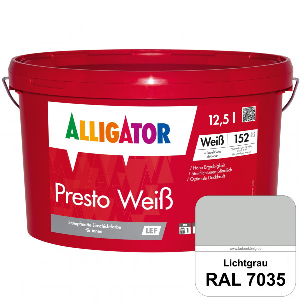 Presto Weiß LEF (RAL 7035 Lichtgrau)