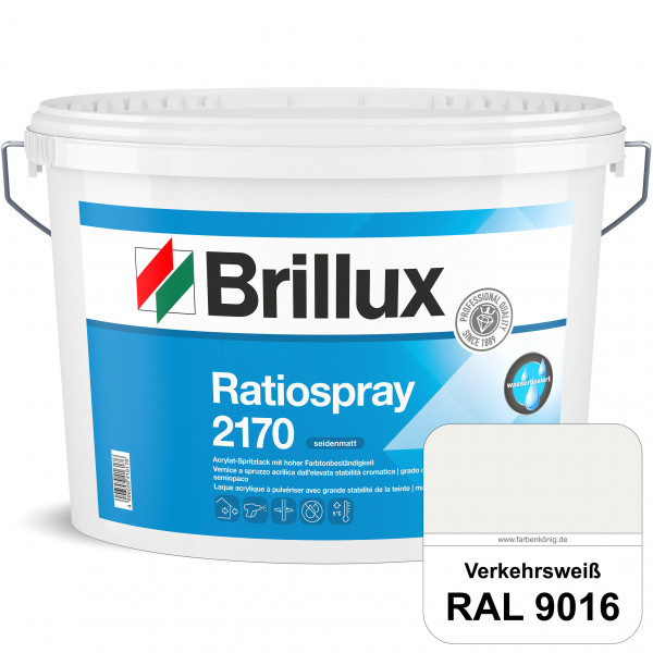 Ratiospray 2170 (RAL 9016 Verkehrsweiß) wasserbasierter, seidenmatter & farbtonbeständiger Allround-