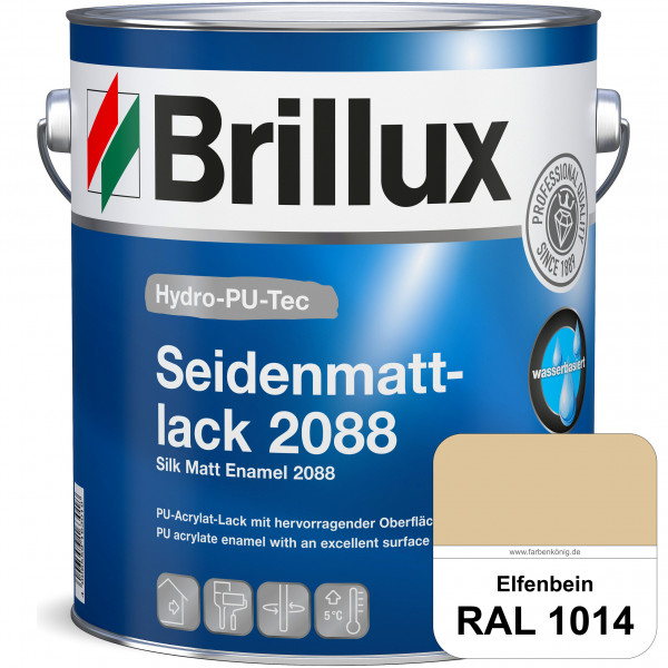 Hydro-PU-Tec Seidenmattlack 2088 (RAL 1014 Elfenbein) PU-Seidenmattlack (wasserbasiert) innen