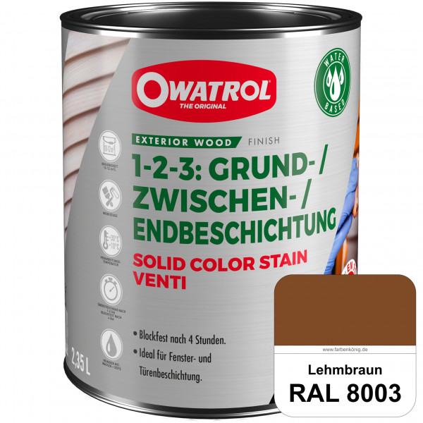 SOLID COLOR STAIN VENTI (RAL 8003 Lehmbraun)
