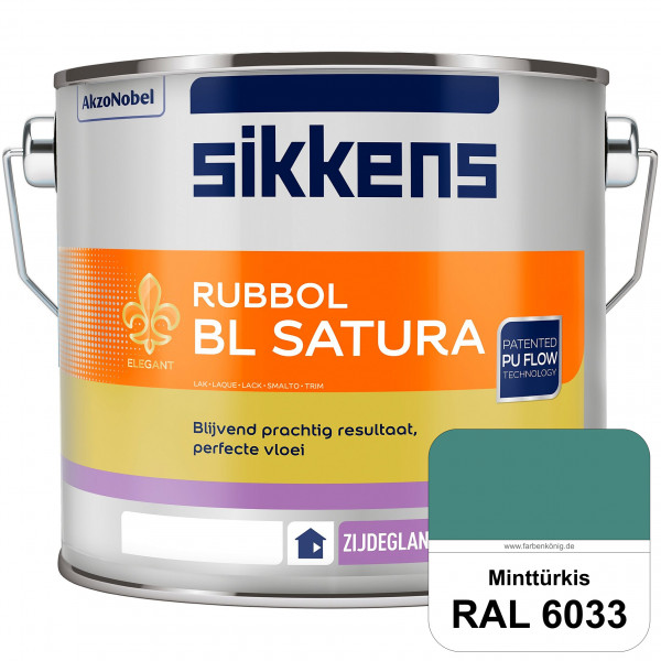 Rubbol BL Satura (RAL 6033 Minttürkis) seidenglänzender PU-Lack (wasserbasiert) innen & außen