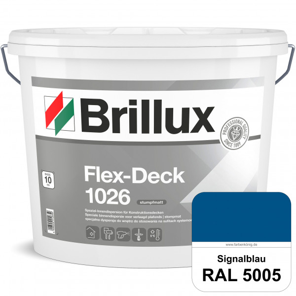 Flex-Deck ELF 1026 (RAL 5005 Signalblau) Hochwertige Innendispersion für Decken mit Installationen &