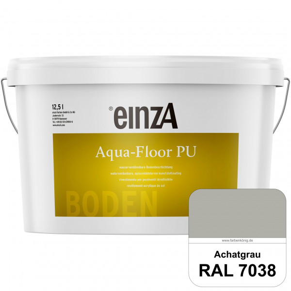 einzA Aqua-Floor PU (RAL 7038 Achatgrau) seidenglänzender Acryl-PU-Bodenbeschichtung