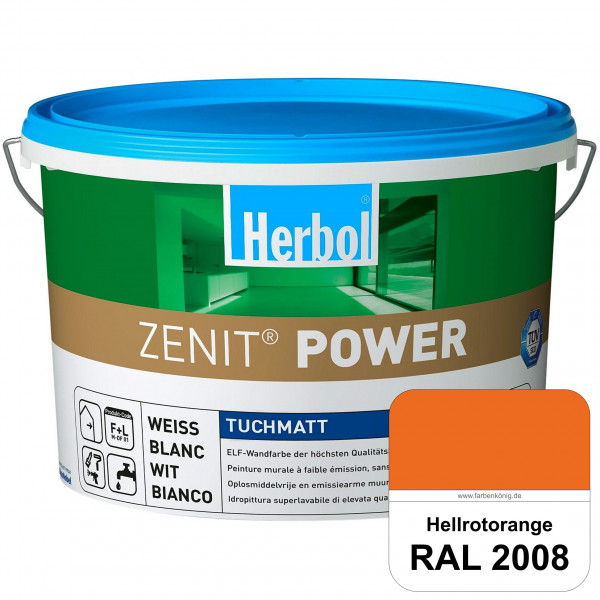 Herbol Zenit Power (RAL 2008 Hellrotorange) Superdeckende ELF-Wandfarbe
