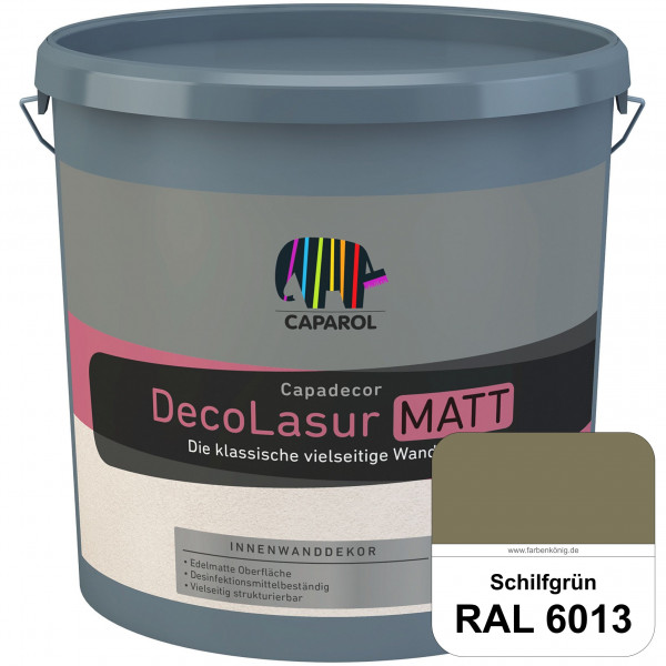 Capadecor DecoLasur Matt (RAL 6013 Schilfgrün) Matte Lasurfarbe auf Dispersionsbasis (innen)
