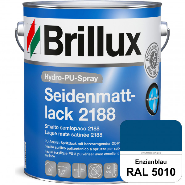 Hydro-PU-Spray Seidenmattlack 2188 (RAL 5010 Enzianblau) hochwertiger Lack speziell für das XVLP-Spr