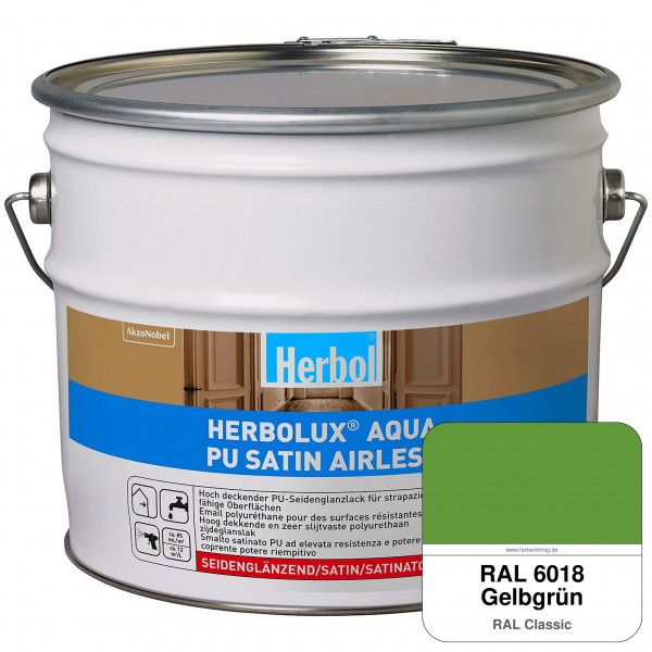 Herbolux Aqua PU Satin Airless (RAL 6018 Gelbgrün)
