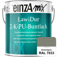 einzA LawiDur 2-K-PU-Buntlack - Hochglanz (RAL 7033 Zementgrau)