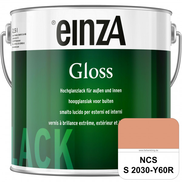 einzA Gloss (NCS S 2030-Y60R) Hochwertiger Alkydharzlack in Premium-Qualität, hochglänzend.