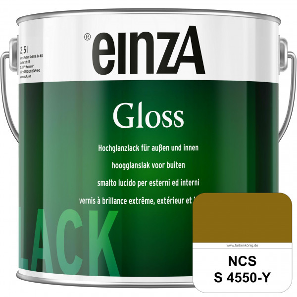 einzA Gloss (NCS S 4550-Y) Hochwertiger Alkydharzlack in Premium-Qualität, hochglänzend.