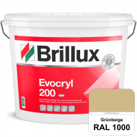 Evocryl 200 (RAL 1000 Grünbeige) Verschmutzungsunempfindliche 100% Reinacrylat Fassadenfarbe