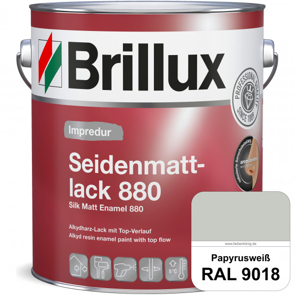 Impredur Seidenmattlack 880 (RAL 9018 Papyrusweiß) für Holz- oder Metallflächen innen & außen
