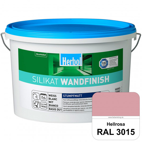 Silikat WandFinish (RAL 3015 Hellrosa) mineralische Wandfarbe für ein gesundes Wohnklima