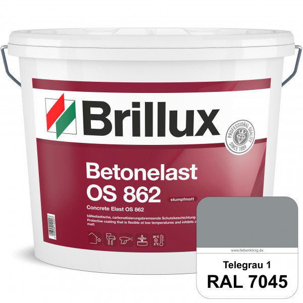 Betonelast OS 862 (RAL 7045 Telegrau 1) Wetterbeständige & UV-Schutzbeschichtung für Betonflächen (a