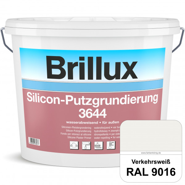 Silicon-Putzgrundierung 3644 (RAL 9016 Verkehrsweiß) Haftvermittelnde & quarzhaltige Grundierfarbe a