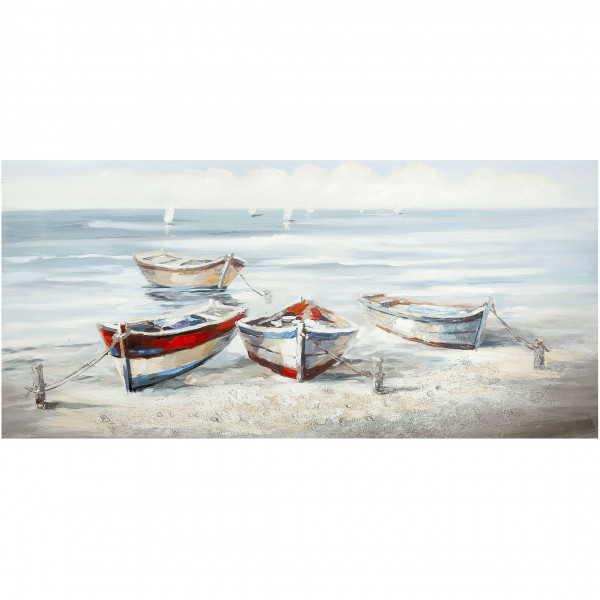 Gemälde "Strand-Boote"