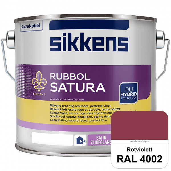 Rubbol Satura (RAL 4002 Rotviolett) seidenglänzender Lack (lösemittelhaltig) innen & außen